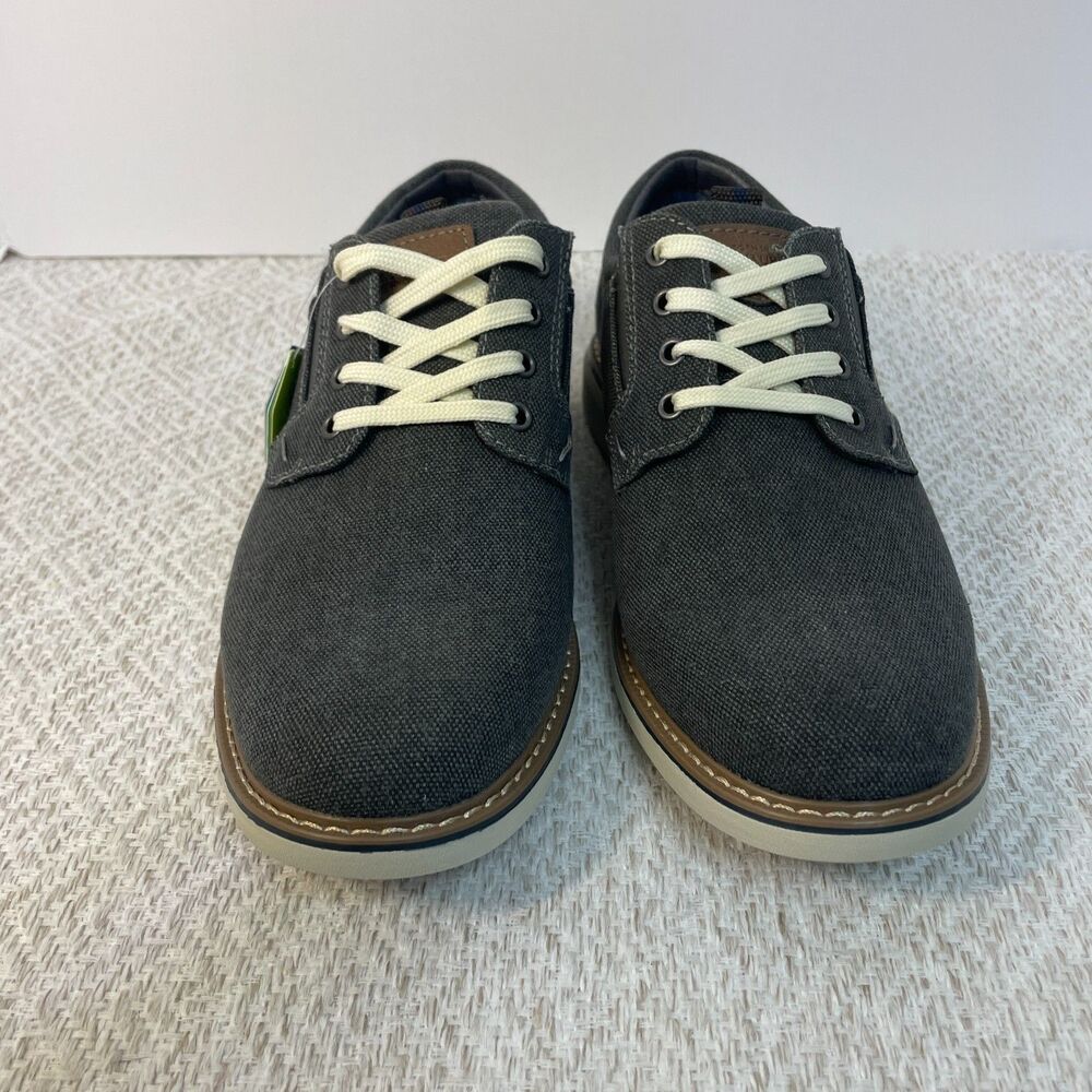 Nunn Bush Mens 8.5 M Otto Cnv Pt Ox Comfort Shoes Gunmetal Gray NIB